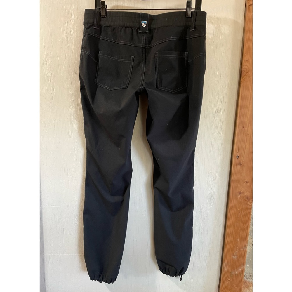 Kuhl black pants, lightweight with cinching at ankles so can be capri pants